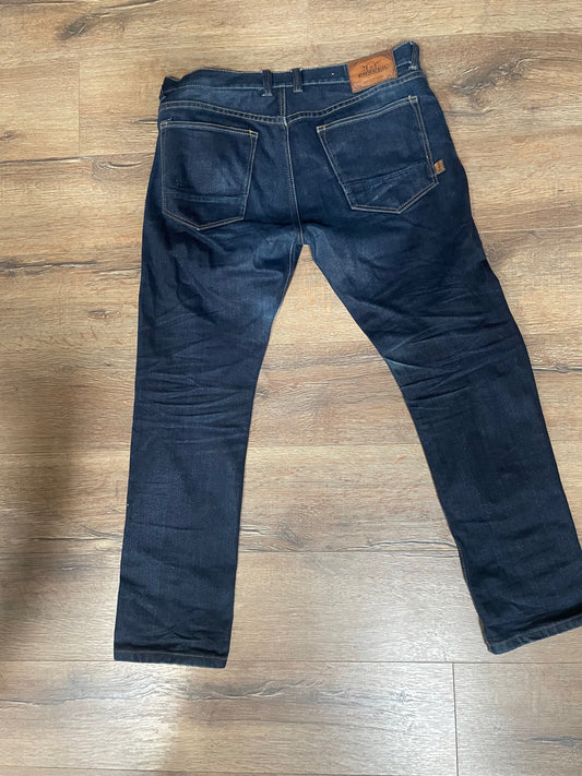 rokker rokkertech egyenesszárú kevlar farmer - kék W38/L32 (használt)