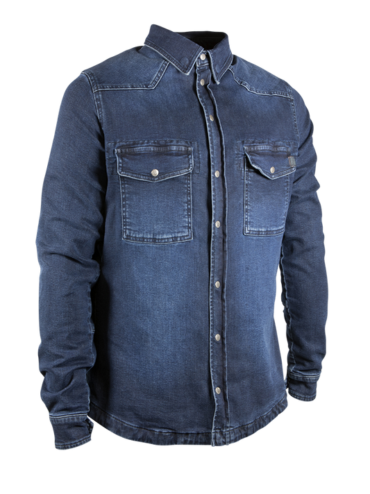 john doe motoshirt xtm kevlár motoros ing - sötétkék