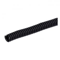 hasított PVC kábelvédő cső fekete - 1/4" - 50ft