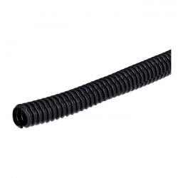 hasított PVC kábelvédő cső fekete - 3/8" - 50ft