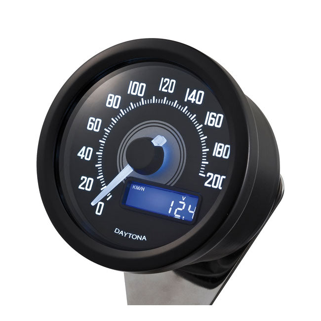 velona 60mm digitális kilométeróra - 200 km/h fekete