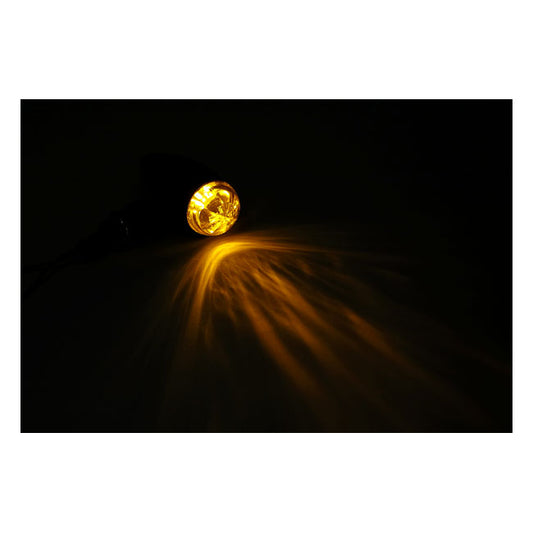 mini bullet LED irányjelzős fekete