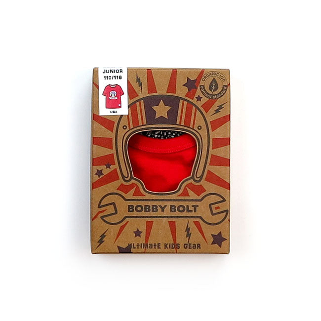 bobby bolt USA póló - piros