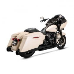 vance & hines pcx dresser duals crossover kipufogó leömlős fekete - 17-24 FLT/ 23-24 FLH