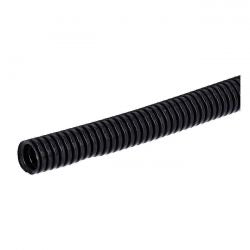 hasított PVC kábelvédő cső fekete - 7/16" - 50ft