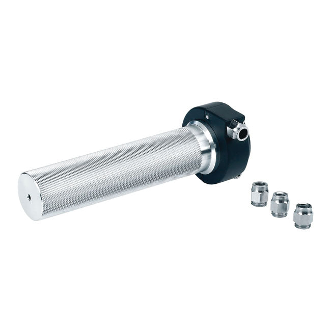 biltwell whiskey metál gázkar szett fekete - 7/8"(22mm) - metrikus