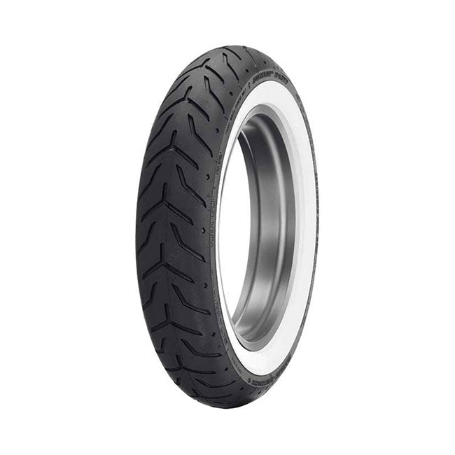 dunlop D408 fehér fal első gumiabroncs - (H-D) 130/90B16 67H