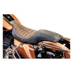 roland sands design kétszemélyes enzo nyereg fekete/barna - 08-24 FLT/Touring/ 12-24 CVO