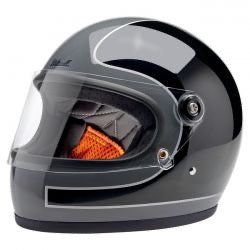 biltwell gringo s bukósisak storm szürke/ fekete tracker fényes