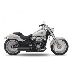 kesstech fusion hosszú 2-2 kipufogórendszer fekete egyenes cut short - 107" M8 Softail