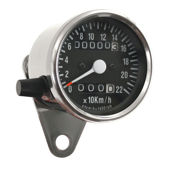 mini-kilométeróra 60mm 2:1 kilométeróra króm/fekete