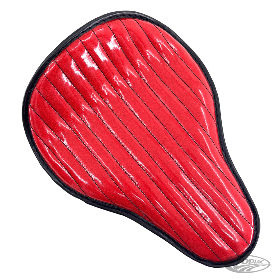 eco vezeték mini szóló nyereg - piros metál flake striped