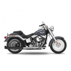 kesstech 2-2 FLSTS crossover kipufogódob ESM2 fekete - 2007-202011 Softail