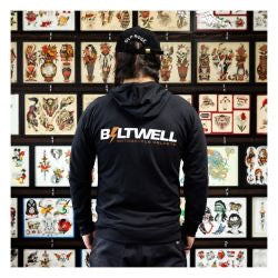 biltwell stencil zip kapucnis pulóver