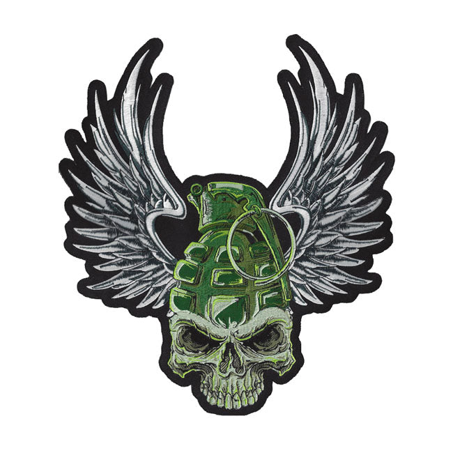 lethal threat grenade skull felvarró (nagy)