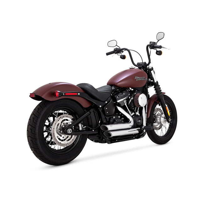 vance & hines shortshots staggered 2 1/2" króm kipufogórendszer - 2018-2019 Softail