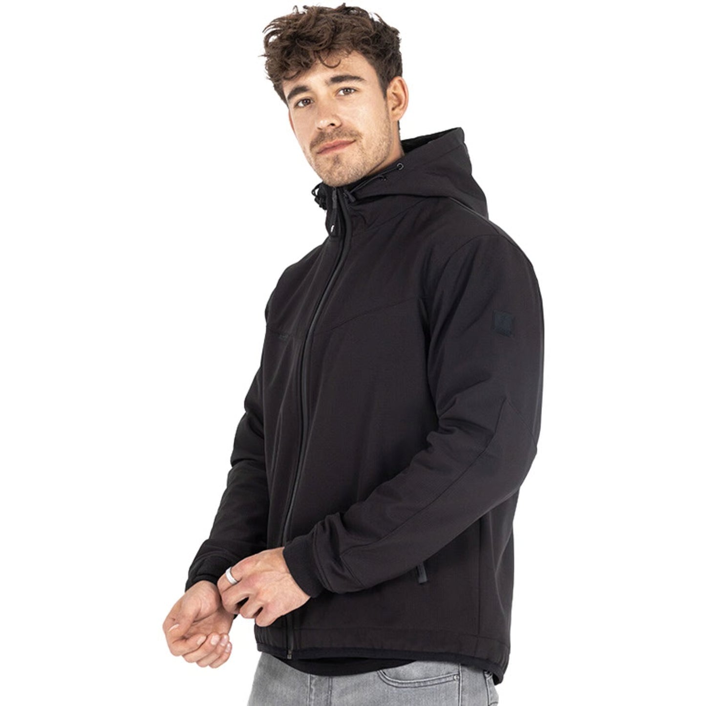 john doe v3 softshell rip-stop kevlar fekete kapucnis pulóver