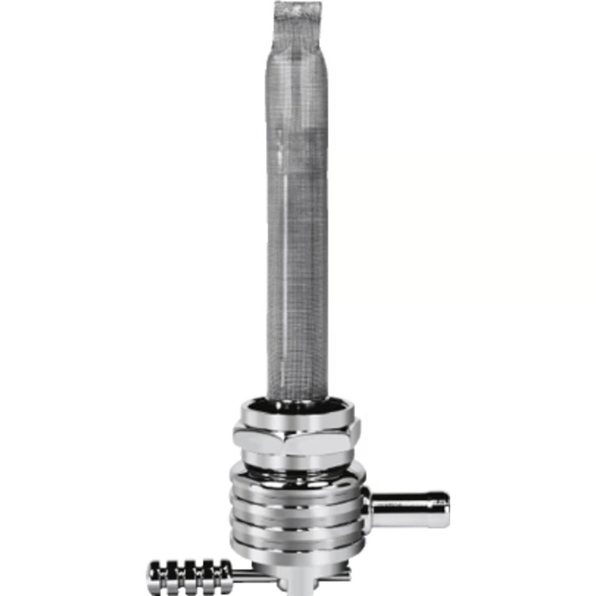 Pingel, Power-Flo petcock round finned - Harley-Davidson 75-06 Big Twin/ XL Sportster