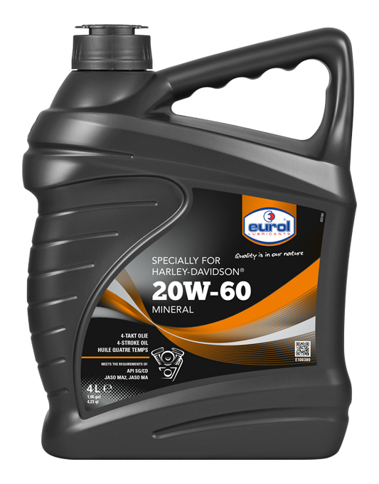 eurol harley-davidson ásványi motorolaj20W60 - 4 liter