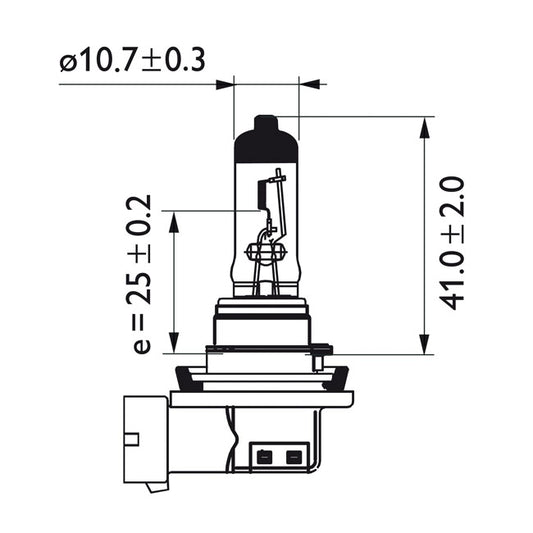 philips H11 fényszóró ízzó - 55W