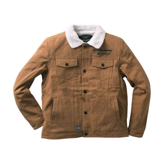 west coast choppers sherpa bélelt vászon work jacket dzseki - duck