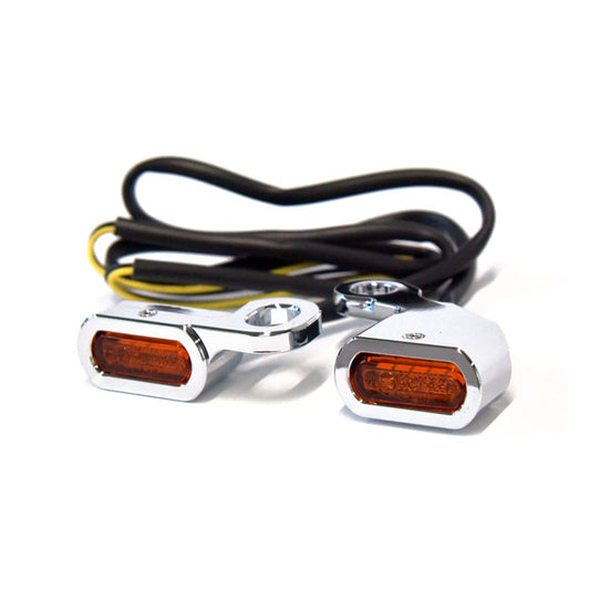 fastline below bar LED irányjelzőskróm/borostyán- 2000-2014 FXS/ 1999-2017 FXD/ 1996-2003XL