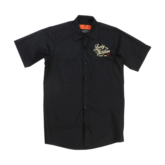 lucky 13 vintage iron work shirt ing - L