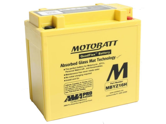 motobatt quadflex agm akkumulátor 240A 16.5Ah - 2004-2017 Sportster/2002-2006 VRSC