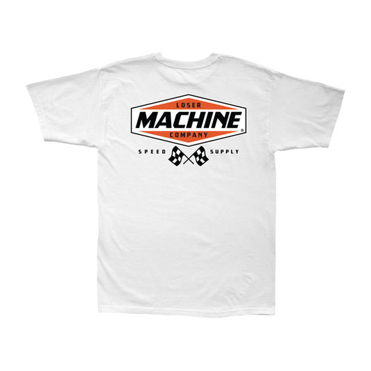 loser machine overhajtás póló fehér