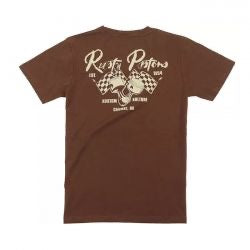 rusty dugattyús carson póló - barna