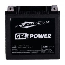 mcs Nano Series Gel 14AH 260CCA akkumulátor - 202004-2022 XL/ 17-20 Street/ 08-10 Buell/ P