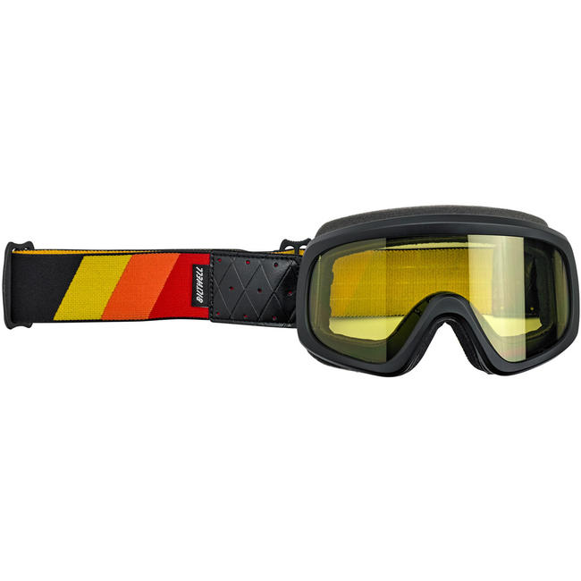 overland 2.0 tri-stripe goggle motoros szemüveg - piros/sárga/narancs