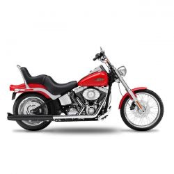 kesstech 2-2 FLSTS crossover kipufogódob ESM2 fekete - 2007-202011 Softail