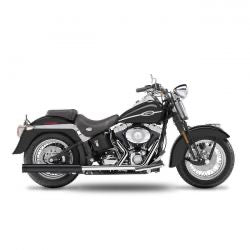 kesstech 2-2 FLSTS crossover kipufogódob ESM2 fekete - 2007-202011 Softail