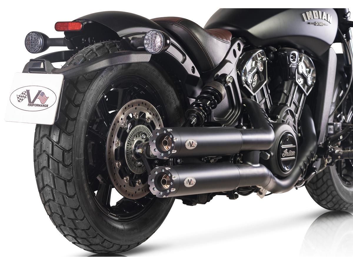 v-performance dupla kipufogódob szett - Revolver - Indian Scout