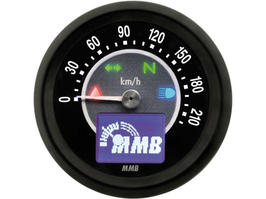 mmb 60mm target kilométeróra - 220 km/h fekete fekete