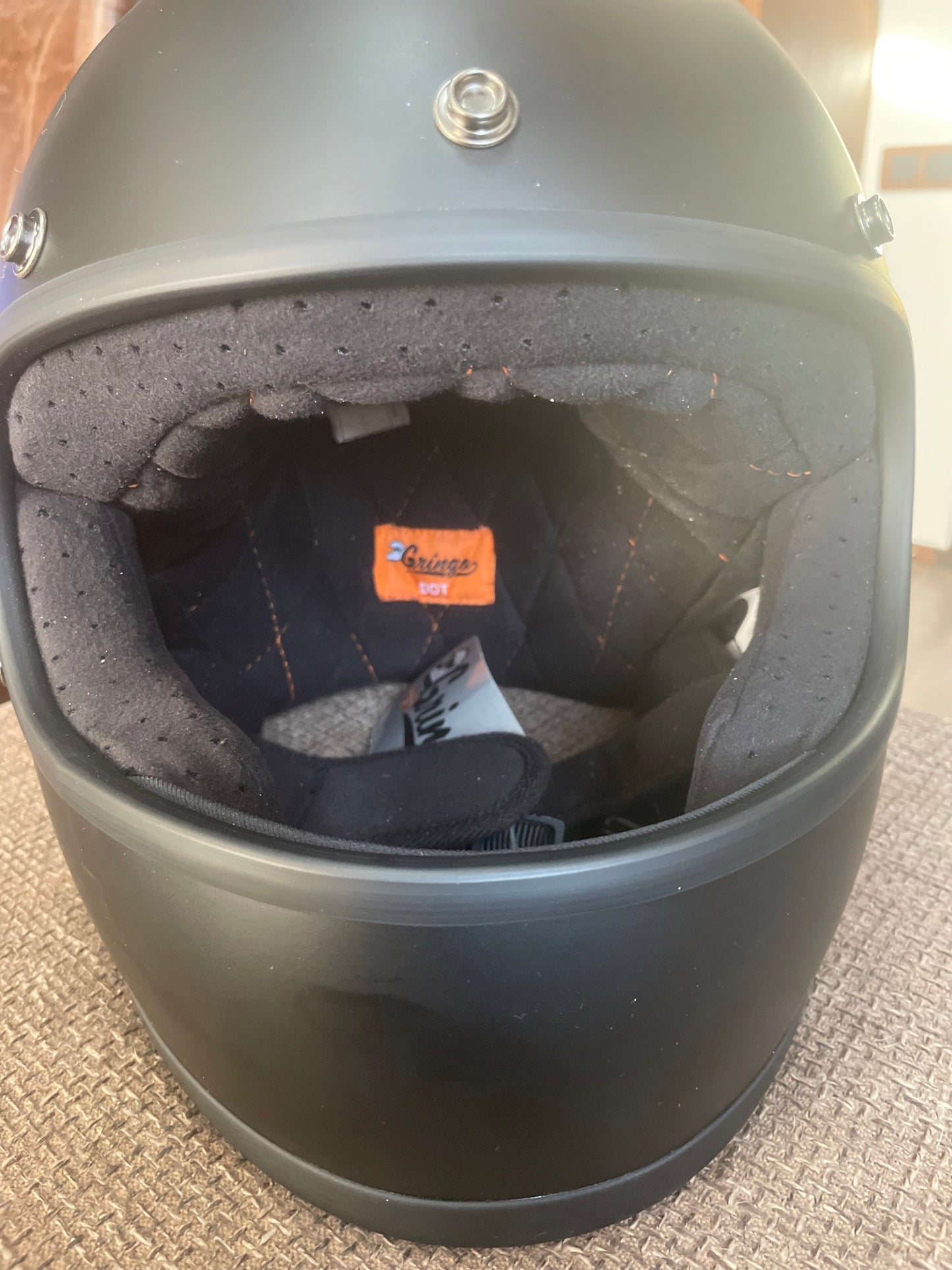 biltwell gringo bukósisak matt fekete dot minositett (teszttermék) - 2XL