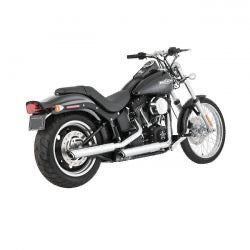 vance & hines twin slash 3" pcx kipufogódob króm - 07-17 Softail