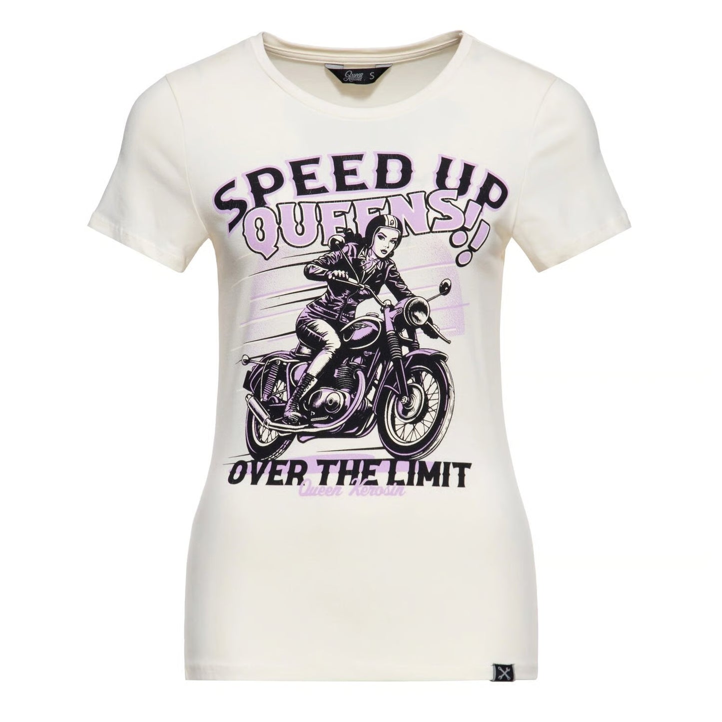 queen kerosin speed up queens női póló - off-fehér