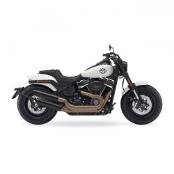 kesstech fusion short kipufogódob fekete slash short lent - 114" M8 Softail