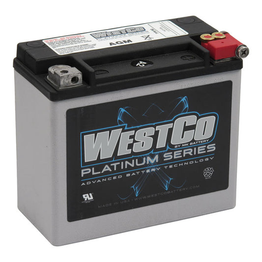 westco platinum series agm 18Ah 310CCA akkumulátor - FXSTS/FXD/XL/VRSC/Buell