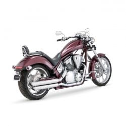 vance & hines twin slash PC / króm - 10-15 Honda VT1300