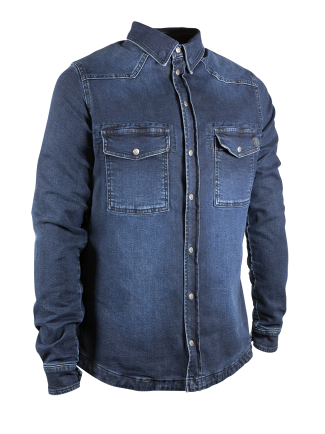 john doe motoshirt xtm kevlár motoros ing - sötétkék