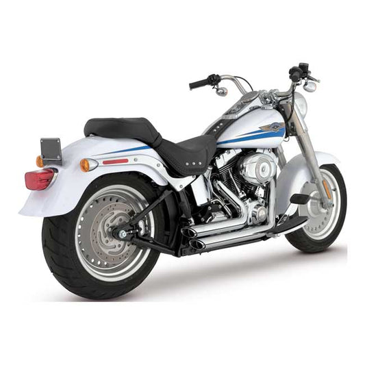 vance & hines shortshots staggered 2 1/2" króm kipufogórendszer - 1987-2011 Softail