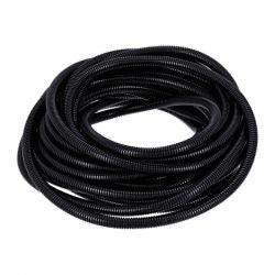 hasított PVC kábelvédő cső fekete - 7/16" - 50ft