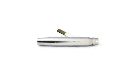 custom straight cut kipufogódob 1-3/4" króm - 40.6cm