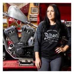 biltwell script baseball női hosszúújjú ing