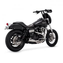 vance & hines 2-1 upsweep pcx kipufogórendszer szálcsiszolt - 1991-2017 Dyna
