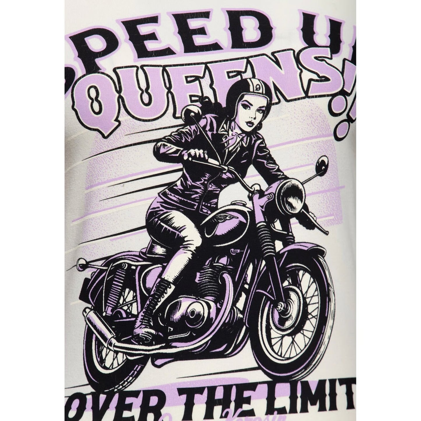 queen kerosin speed up queens női póló - off-fehér