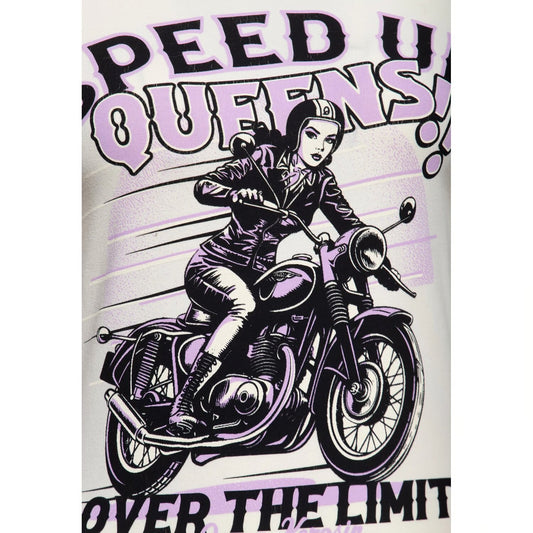 queen kerosin speed up queens női póló - off-fehér